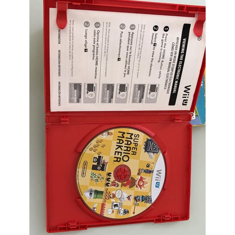 Super Mario Maker Nintendo Wii U Big Box Edition Video Game